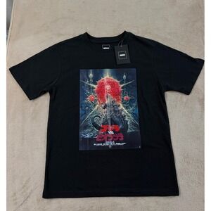 Godzilla vs Biollante Graphic T-Shirt Mens M Black Cotton Toho Japan  NEW